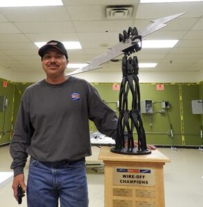 Wire-Off Winner Herb Duelm of Lakewood Electric Company