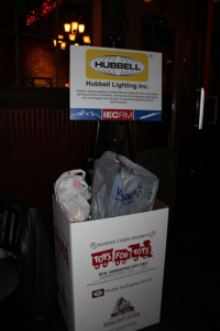  A box full of toys to support the Toys for Tots Drive